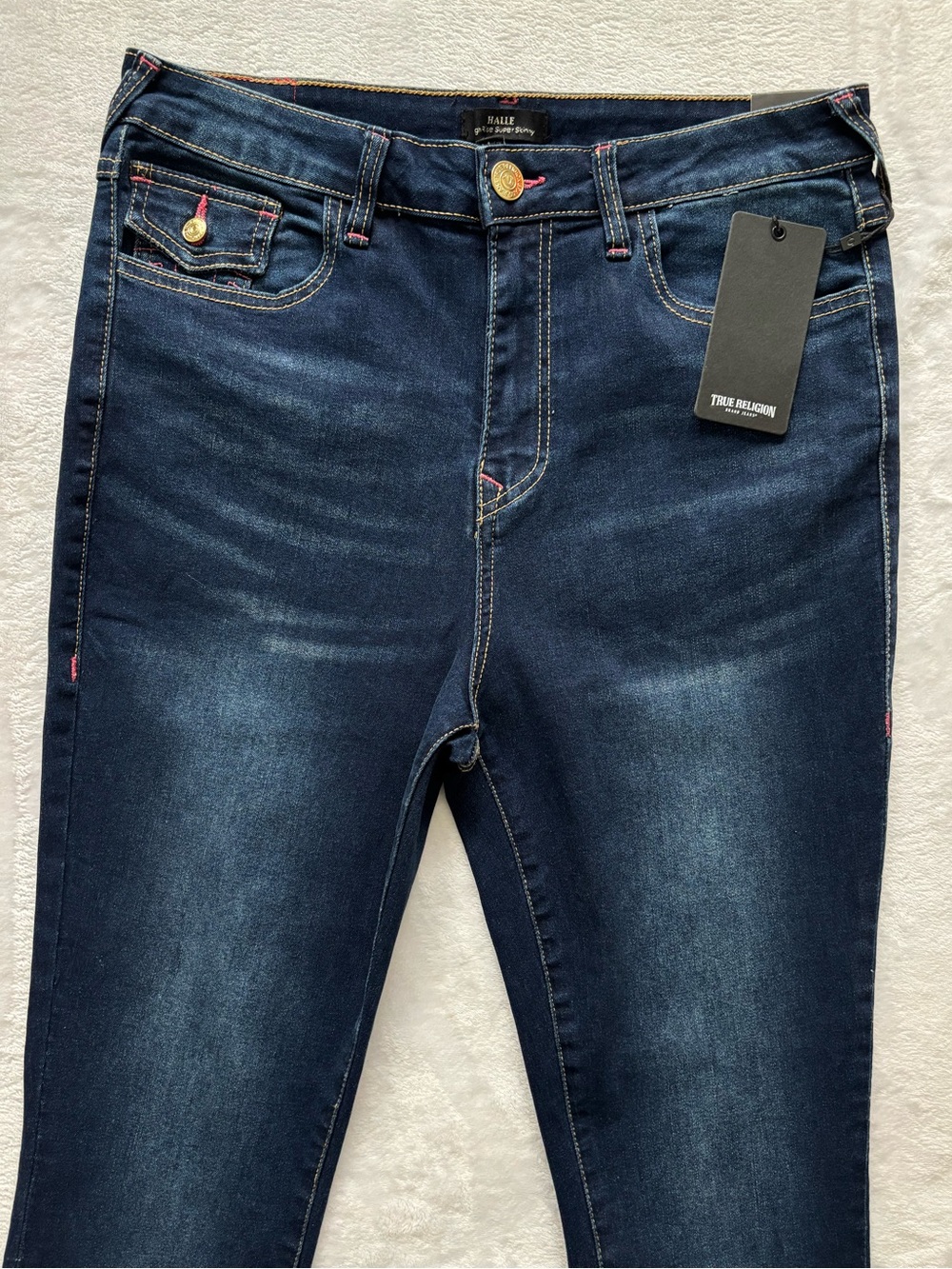 TRUE RELIGION Halle High Rise Skinny Flap Pockets Jeans--NWT--30 - Picture 6 of 16